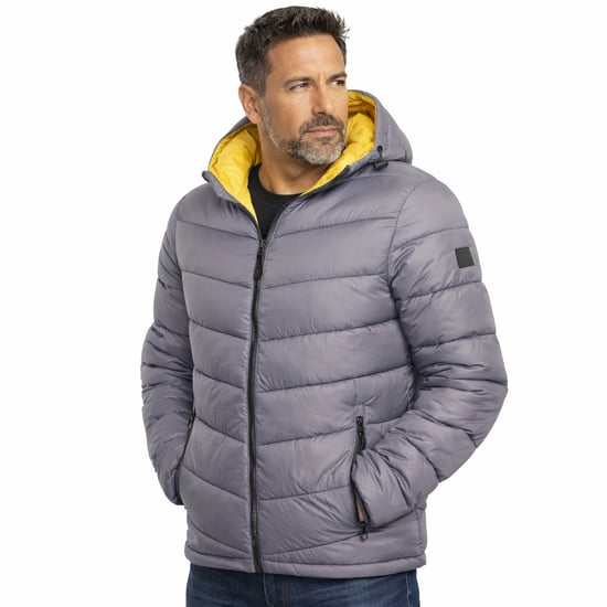 Cappuccino Italia Jacka vinter Hooded Vinterjacka Antracitgrå - Image 3