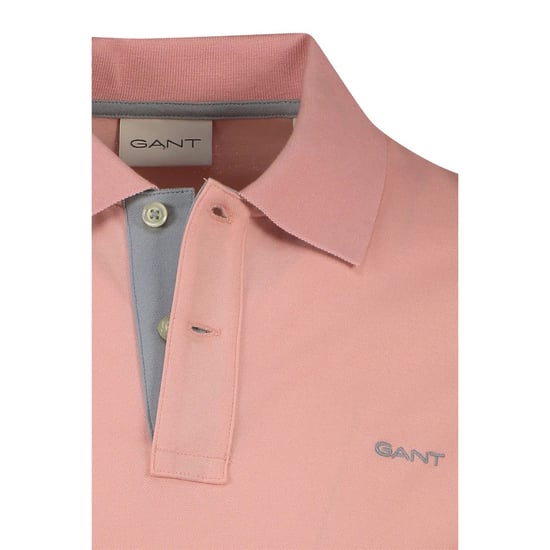 Gant Polo SS Regular Fit Contrast Pique Rugger Polo Roze - Image 3
