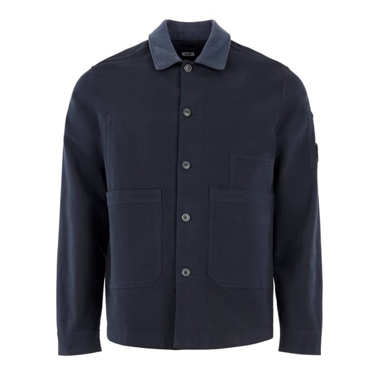 Men's C.P. Company Button Overshirt in Ttl Eclipse 888 - Image 1