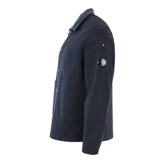 Men's C.P. Company Button Overshirt in Ttl Eclipse 888 - Image 2