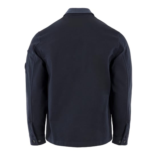 Men's C.P. Company Button Overshirt in Ttl Eclipse 888 - Image 3