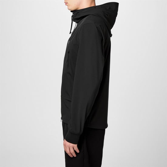 Men's C.P. Company Goggle Softshell Jacket in Black 999 - Image 5