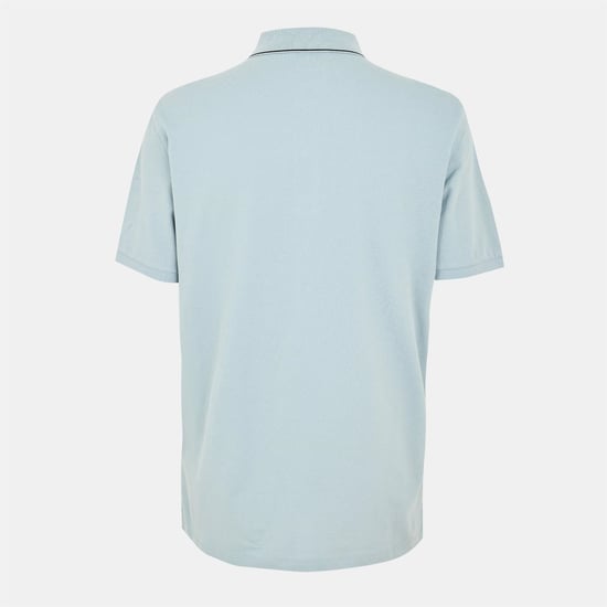 Men's C.P. Company Polo Shirt in Silver Blue 809 - Image 2