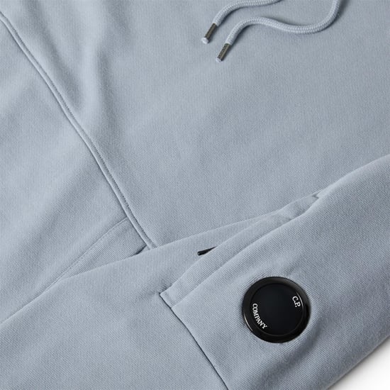 Men's C.P. Company Diagonal Raised Lens Hoodie in Blue - Image 5