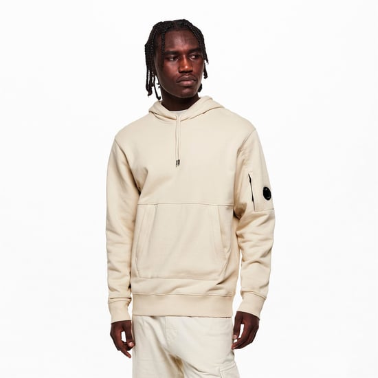 Men's C.P. Company Micro Lens Over The Head Hoodie in Frozen Dew 114 - Image 3