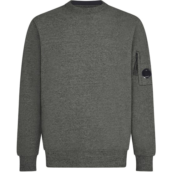 Men's C.P. Company Lens Crew Neck Sweatshirt in Shadow Grey 937 - Image 1