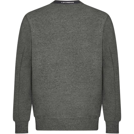 Men's C.P. Company Lens Crew Neck Sweatshirt in Shadow Grey 937 - Image 2