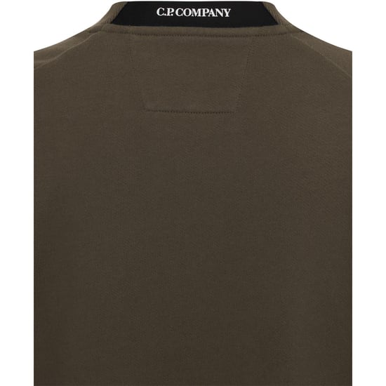 Men's C.P. Company Lens Crew Neck Sweatshirt in Ivy Green 683 - Image 4