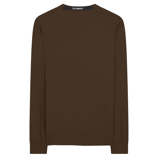 Men's C.P. Company Lens Crew Neck Sweatshirt in Ivy Green 683 - Image 6