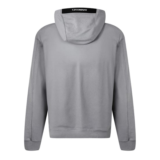 Men's C.P. Company Micro Lens Over The Head Hoodie in Shadow Grey 937 - Image 2