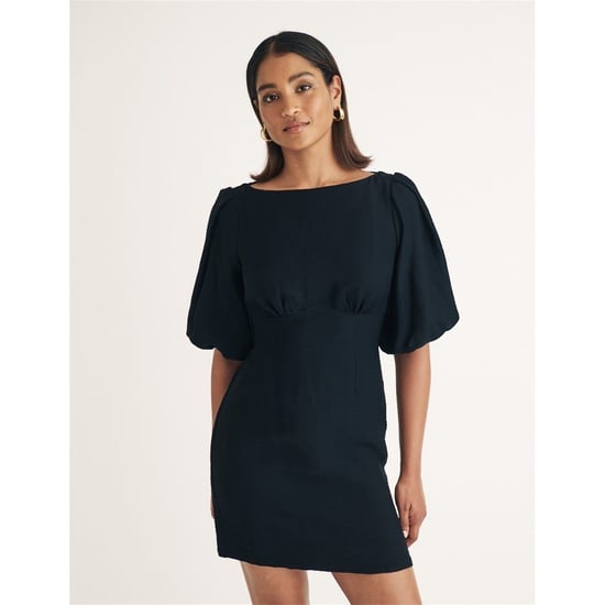Women's Nobodys Child Hannah Boat Neck Mini Dress in Black - Image 1