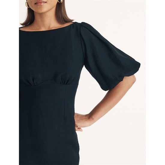 Women's Nobodys Child Hannah Boat Neck Mini Dress in Black - Image 3