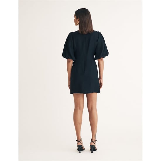 Women's Nobodys Child Hannah Boat Neck Mini Dress in Black - Image 4