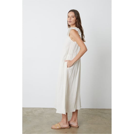 Women's Velvet by Graham and Spencer Gauze Sleeveless Midi Shift Dress in Coconut - Image 1