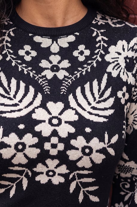 Floral Knitted Dress - Image 4