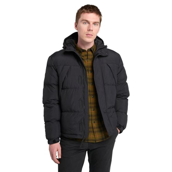 Men's Timberland Hooded Water Repellent Puffer Jacket in Black - Image 4