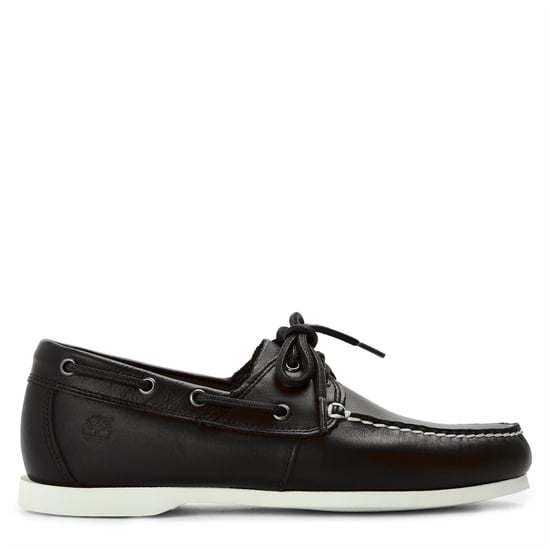 Men's Timberland Lace-Up Moc Toe Boat Shoes in Navy - Image 1