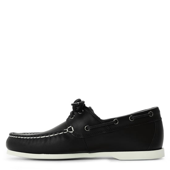 Men's Timberland Lace-Up Moc Toe Boat Shoes in Navy - Image 2