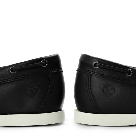 Men's Timberland Lace-Up Moc Toe Boat Shoes in Navy - Image 3