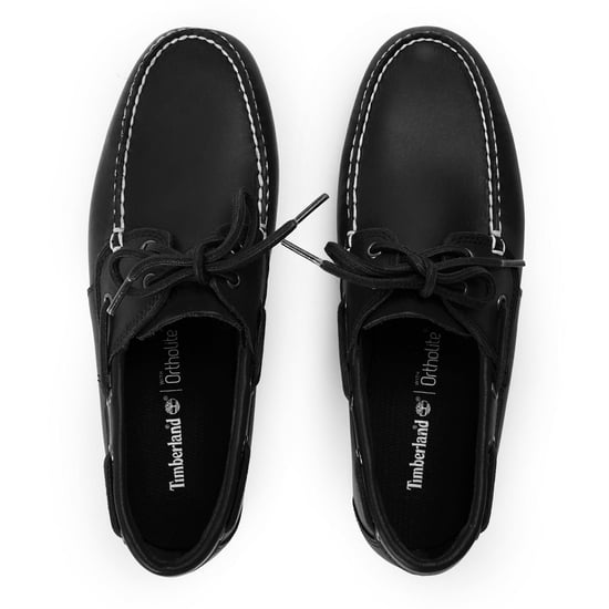 Men's Timberland Lace-Up Moc Toe Boat Shoes in Navy - Image 4