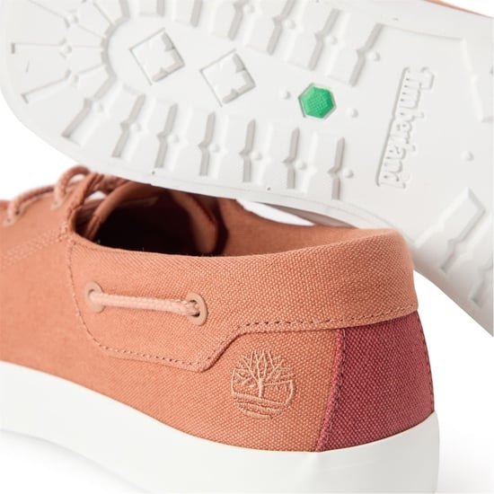 Men's Timberland Mylo Bay Low Top Lace Up Sneakers in Rust Canvas - Image 2