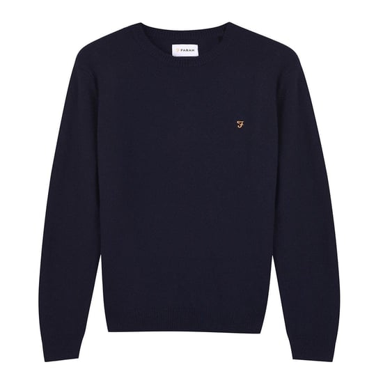 Men's Farah Jumper in True Navy - Image 1