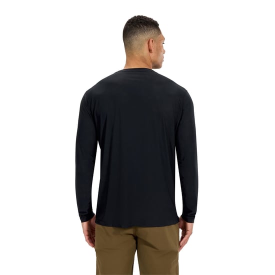 Men's Berghaus Tech Crew T-Shirt in BLACK/BLACK - Image 4
