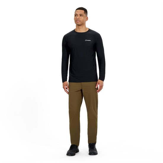 Men's Berghaus Tech Crew T-Shirt in BLACK/BLACK - Image 5