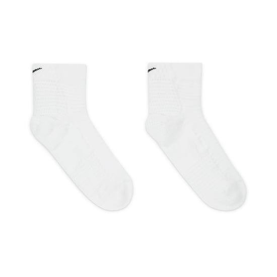 Men's Nike Unicorn Junior Ankle Trainer Socks in White/Black - Image 5