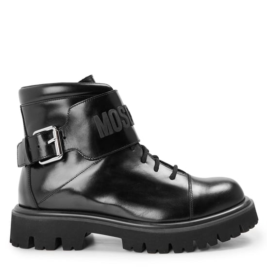 Men's Moschino Biker Boots in Black - Image 1