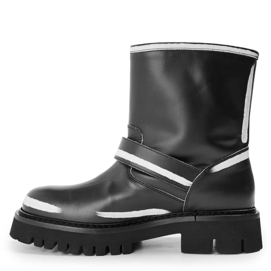 Men's Moschino Biker Boots in Black - Image 2