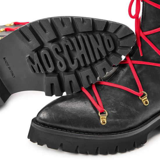 Men's Moschino Biker Boots in Black - Image 3