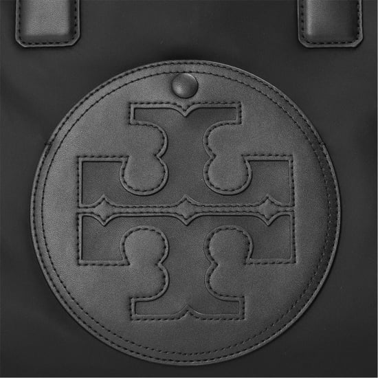 Accessories Tory Burch Ella Small Tote with Embossed Logo in Black - Image 3