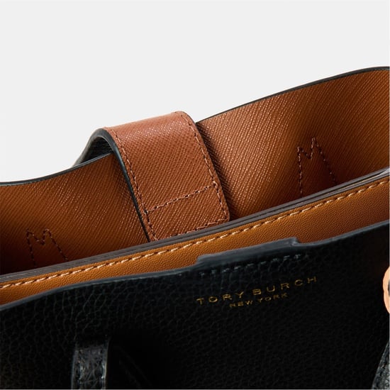 Accessories Tory Burch Mini Tote with Gold Tone Hardware in Black - Image 4