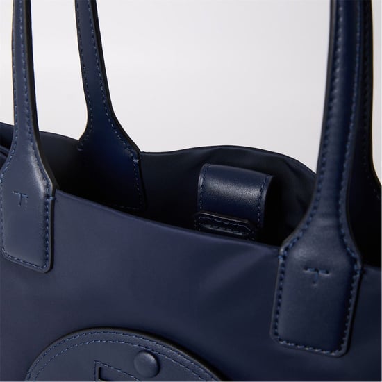 Accessories Tory Burch Ella Small Tote with Embossed Logo in Tory Navy - Image 4