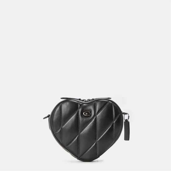 Accessories Coach Novelty Shape Cross Body Bag with Stitched Detail in Black - Image 1