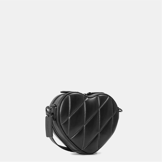 Accessories Coach Novelty Shape Cross Body Bag with Stitched Detail in Black - Image 2