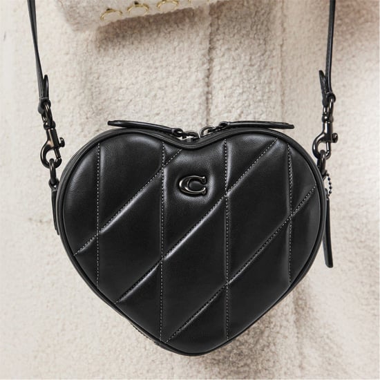 Accessories Coach Novelty Shape Cross Body Bag with Stitched Detail in Black - Image 3