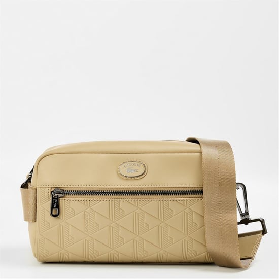 Accessories Lacoste Clt Crossover Geometric Patterned Cross Body with Detachable Strap in Viennois - Image 1