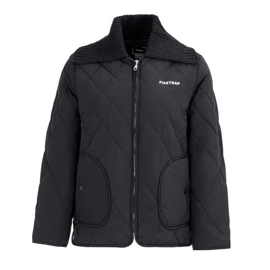 Women's Firetrap Quilted Jacket in Black - Image 1