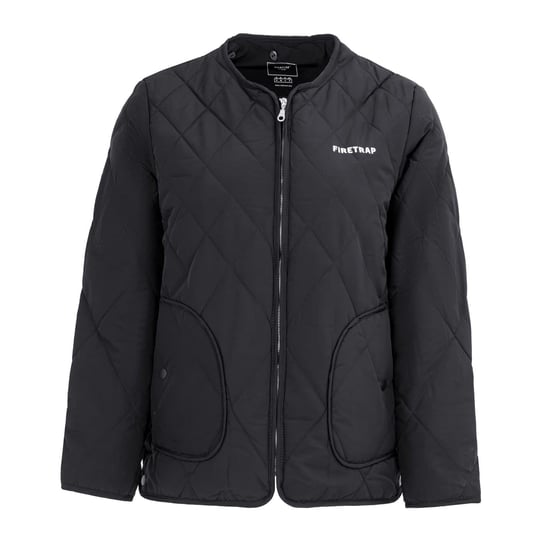 Women's Firetrap Quilted Jacket in Black - Image 4