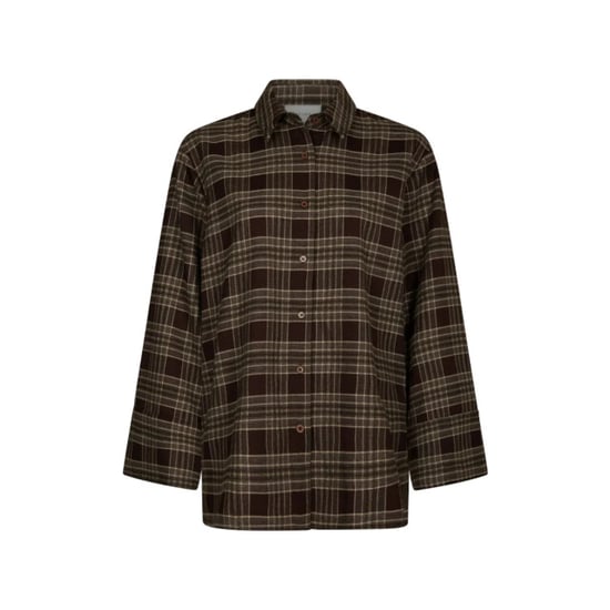 Neo Noir dita flannel check shirt 171676 210 brown - Image 1