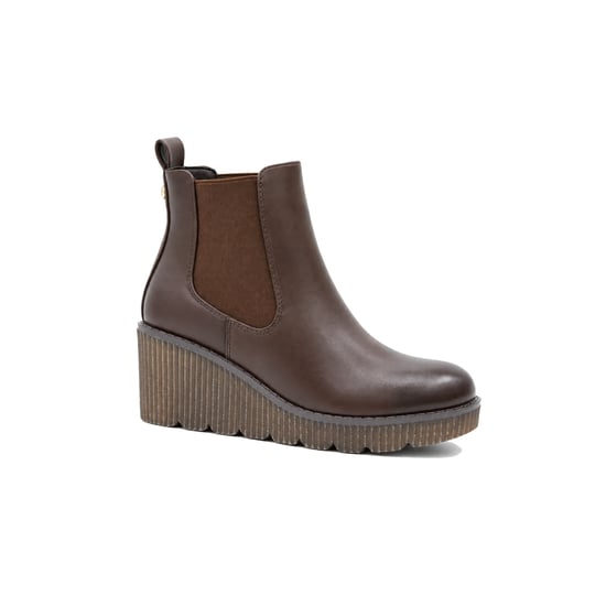 Enkellaarsjes met sleehak Montevita Bro38 bruin - Image 2