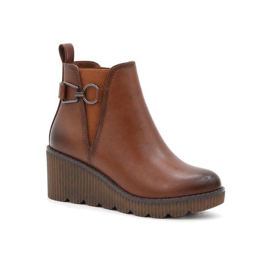 Enkellaarsjes met sleehak Montevita Bro36 bruin - Image 2