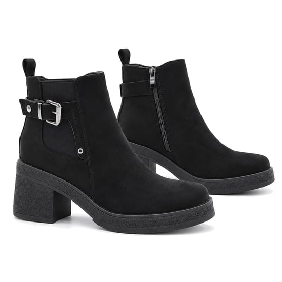 Montevita Heel Ankle Boot Bro41 Black - Image 4