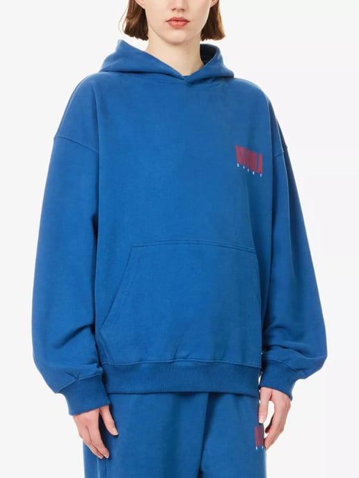 Adanola Horizon Hoodie Womens Navy Blue Oversized - Image 2