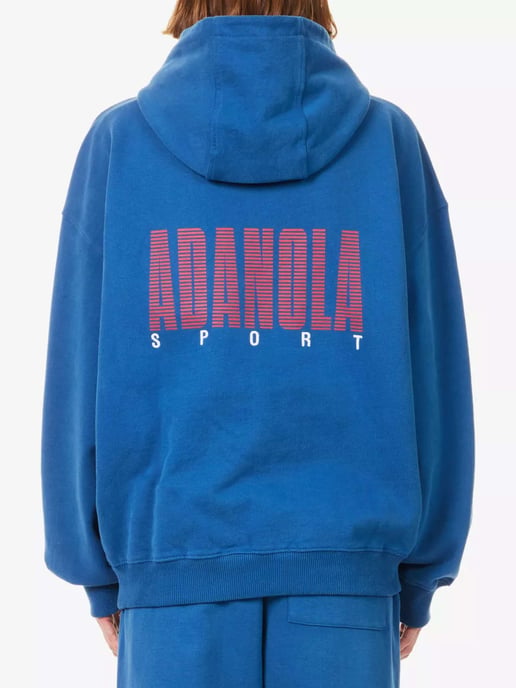Adanola Horizon Hoodie Womens Navy Blue Oversized - Image 4