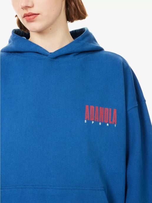 Adanola Horizon Hoodie Womens Navy Blue Oversized - Image 5