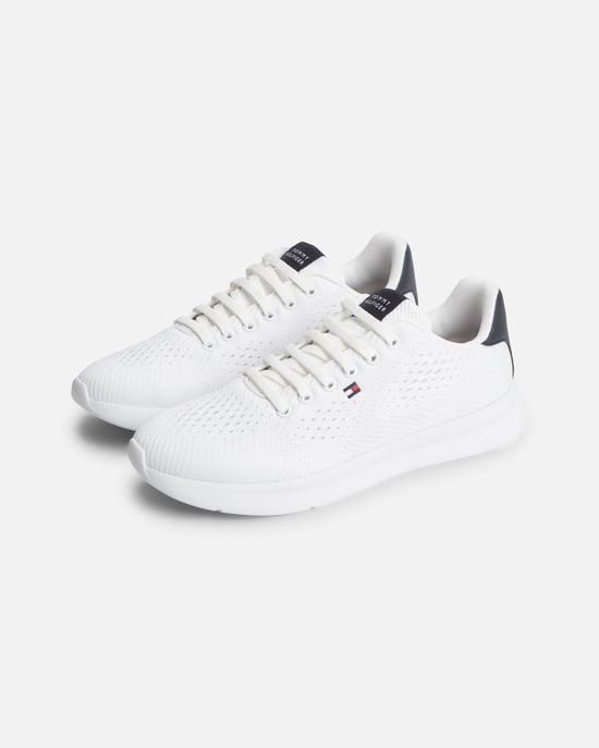 Logo Detail Trainers in White - Image 1