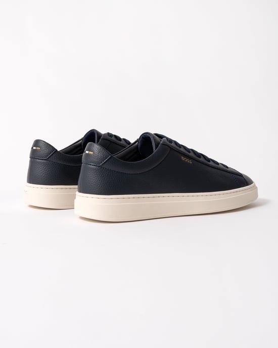 Kieran with rubber sole Trainers in Navy - Image 2